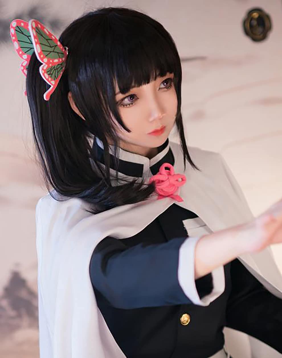 Synthetic Braided Wigs For Black Women - Anime Kimetsu No Yaiba Tsuyuri Kanao