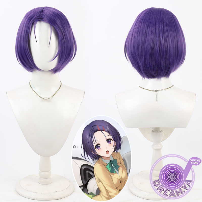 Synthetic Wigs - Sairenji Haruna Cosplay Wig Purple Short