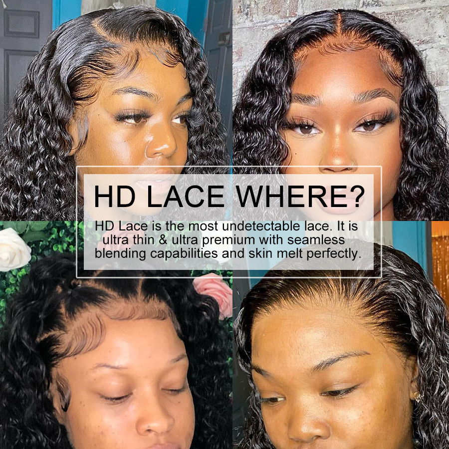 250% 13X4 HD Transparent Lace  - огляд і ціна Hd Lace Frontal Wig Human Hair Pre Plucked