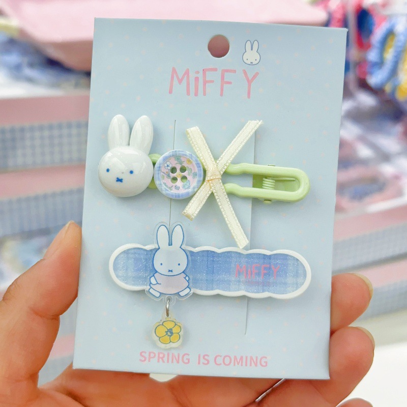 New Miffy rabbit bangs clip si - огляд і ціна Hair Bundles