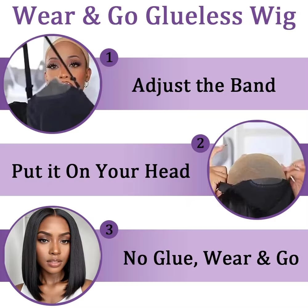 Glueless Wigs Human Hair Pre P - огляд і ціна Glueless Wear And Go Human Hair Wig