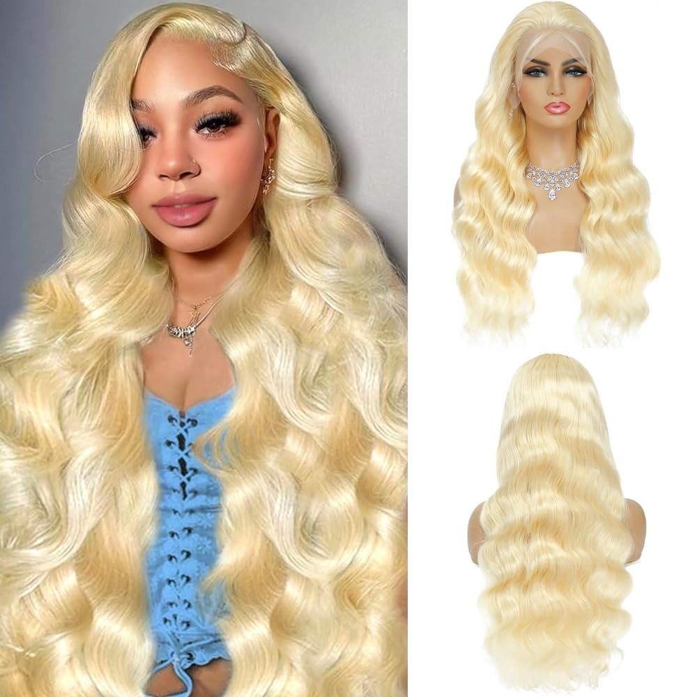 613 HD Lace Frontal Wig 200% D - огляд і ціна 613 Blonde Body Wave Lace Front Wig