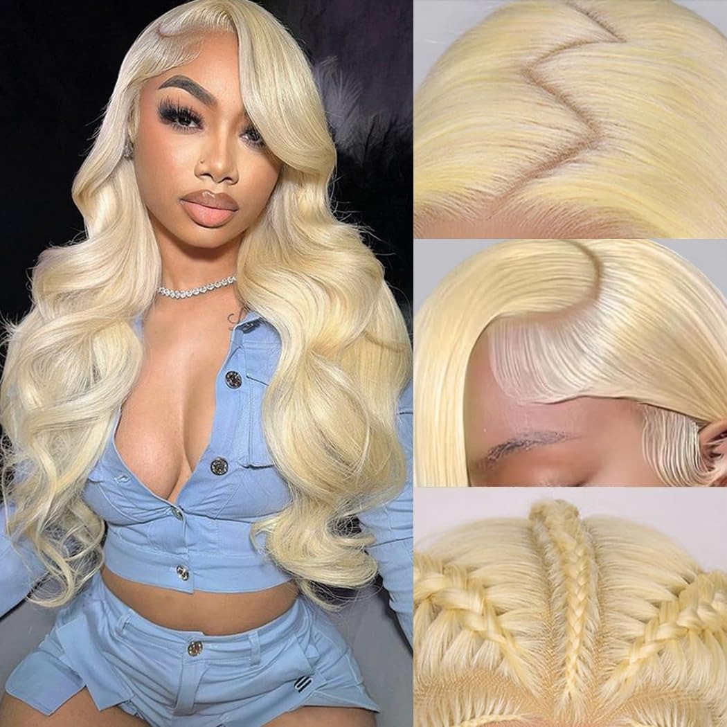 613 HD Lace Frontal Wig 200% D - огляд і ціна 613 Blonde Body Wave Lace Front Wig