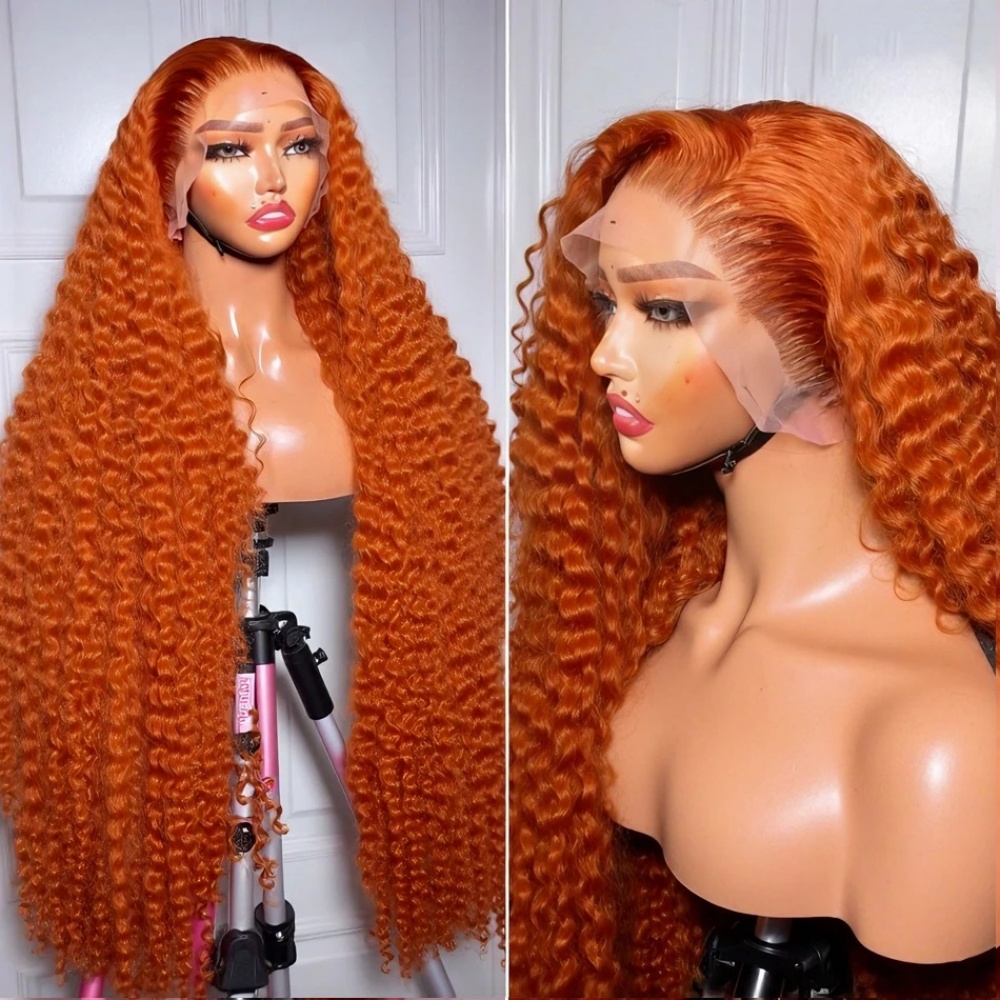 200% Density Ginger Orange Dee - огляд і ціна Lace Front Wigs
