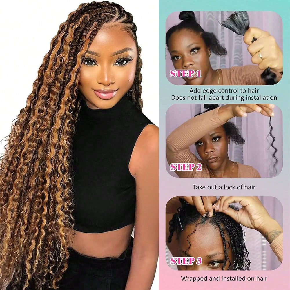 Human Braiding Hair 18 Inch 2  - огляд і ціна Water Wave Bulk Human Hair For Braiding