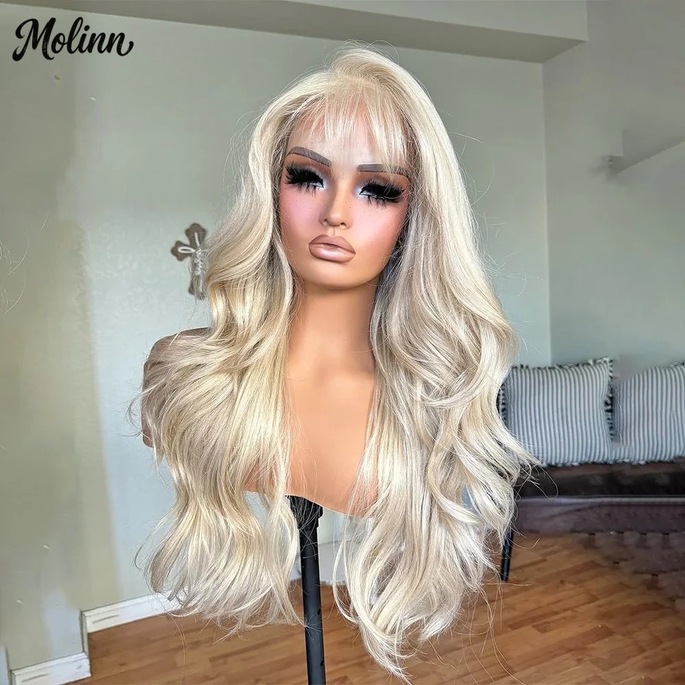 Bangs 613 Blonde Body Wave Lac - огляд і ціна 613 Blonde Body Wave Lace Front Wig