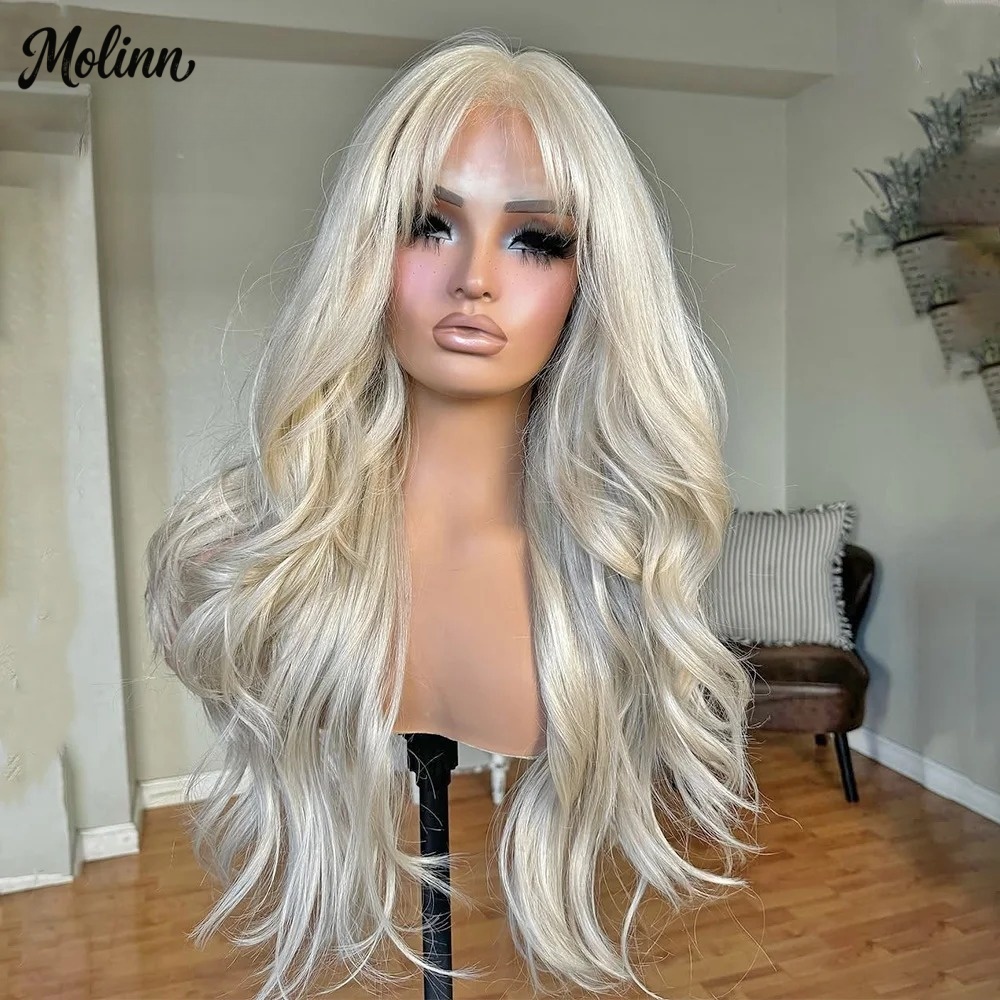 Bangs 613 Blonde Body Wave Lac - огляд і ціна 613 Blonde Body Wave Lace Front Wig
