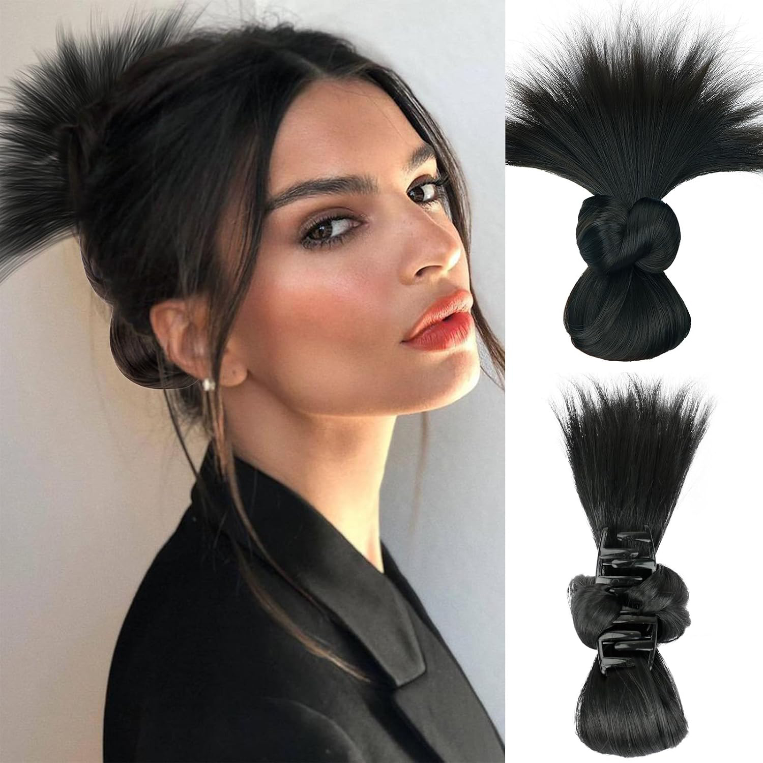 Messy Bun Hair Piece Dark Brow - огляд і ціна Claw Clip Messy Bun Hair Piece